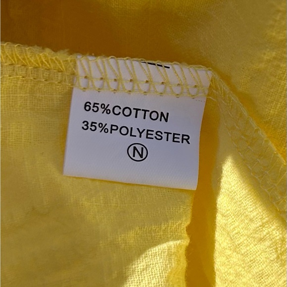 NWOT-FancyInn brand yellow tiered dress with pockets 💛 - Picture 5 of 7